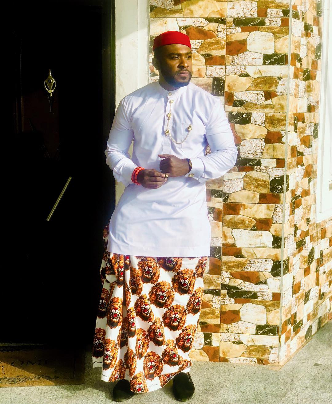 Enyinnna Nwigwe dressed in his traditional attire
