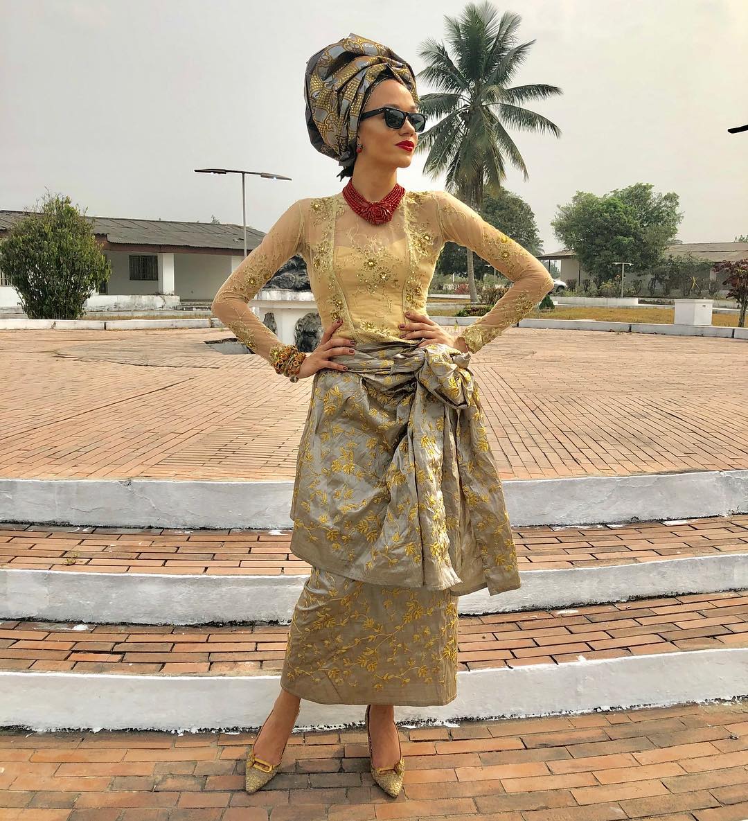 Eku Edewor looks stunning in her Native attire